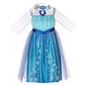 🆕Disney Frozen Elsa ❄️Snowflake Gown ❄️Dress Size: 3+Up 4-6X💥 NEW in Pac…